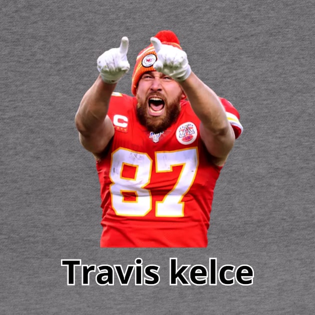 travis kelce kansas city chiefs footbal by black lynx